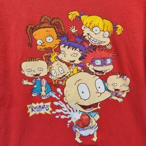 Nickelodeon Rugrats Cartoon T Shirt M/L Red Tommy Angelica Nick